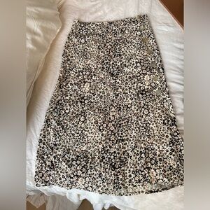 MADEWELL Floral Midi Skirt